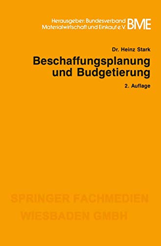 Beschaffungsplanung und Budgetierung [Paperback]