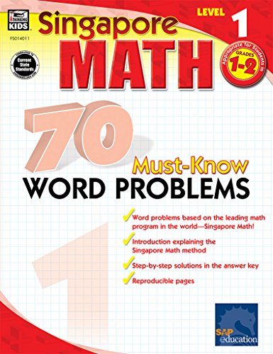 70 Must-Know Word Problems, Grades 1 - 2 (singapore Math) [Paperback]