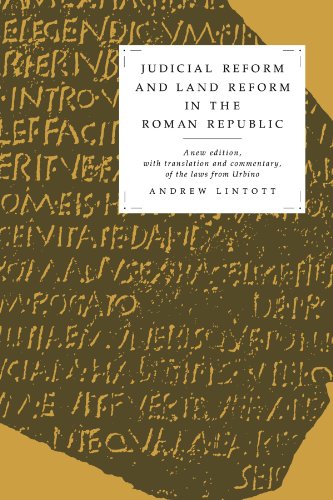 Judicial Reform and Land Reform in the Roman Republic A Ne Edition, ith Trans [Paperback]