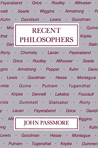 Recent Philosophers [Paperback]