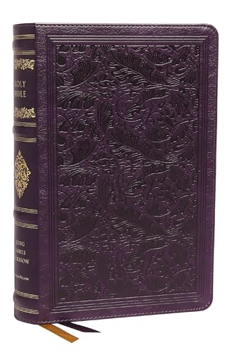 KJV, Personal Size Reference Bible, Sovereign Collection, Leathersoft, Purple, R [Leather / fine bindi]