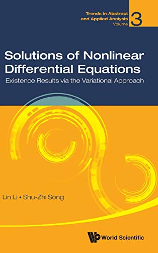 Solutions Of Nonlinear Differential Equations Existence Results Via The Variati [Hardcover]