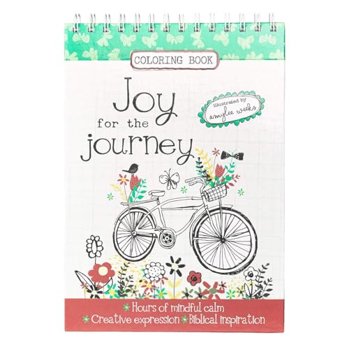 joy For The Journey  Hardcover Inspirational Adult Coloring Book [Spiral-bound]