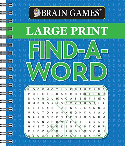 Brain Games. Large Print Find A Word [Spiral-bound]