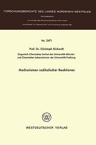 Mechanismen radikaler Reaktionen [Paperback]