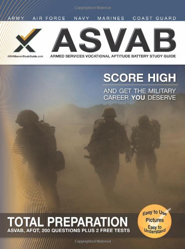 ASVAB Armed Services Vocational Aptitude Battery Study Guide [Paperback]