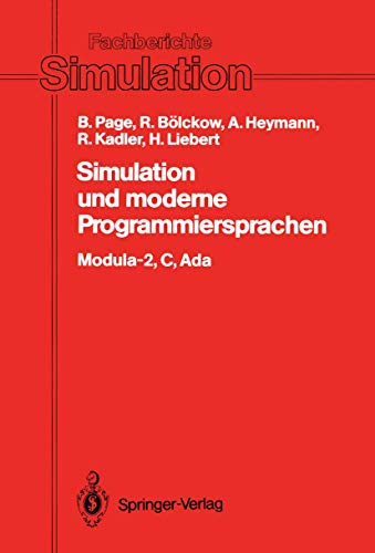 Simulation und moderne Programmiersprachen: Modula-2, C, Ada [Paperback]