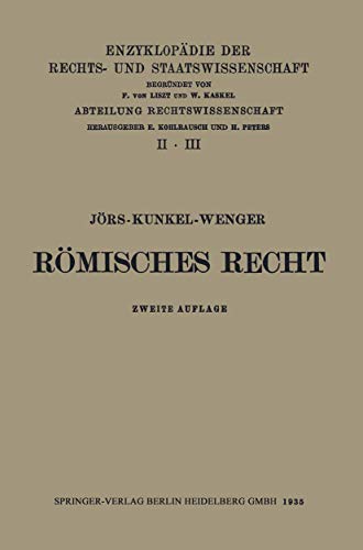 Rmisches Privatrecht [Paperback]