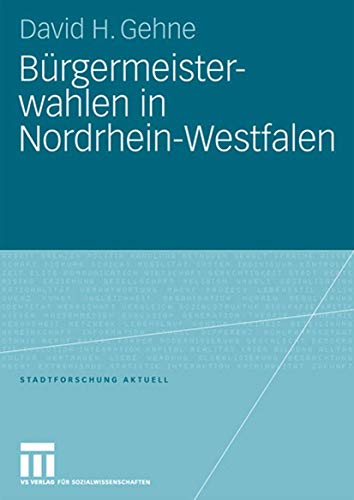 Brgermeisterwahlen in Nordrhein-Westfalen [Paperback]