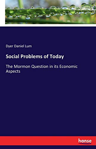 Social Problems of Today [Paperback]