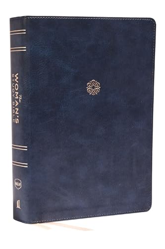 NKJV, The Woman's Study Bible, Leathersoft, Blue, Red Letter, Full-Color Edition [Leather / fine bindi]