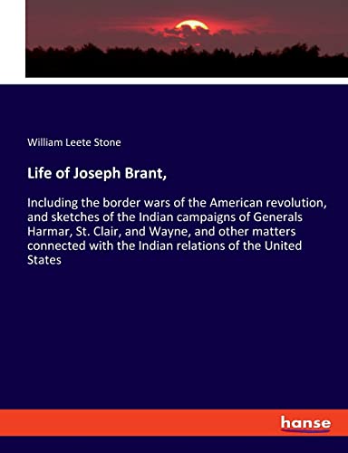 Life Of Joseph Brant,