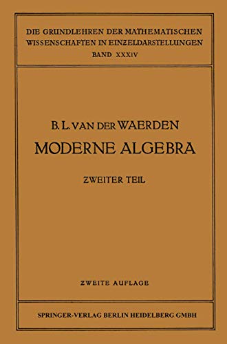 Moderne Algebra [Paperback]