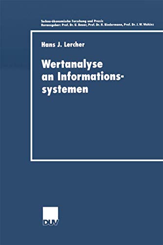 Wertanalyse an Informationssystemen [Paperback]