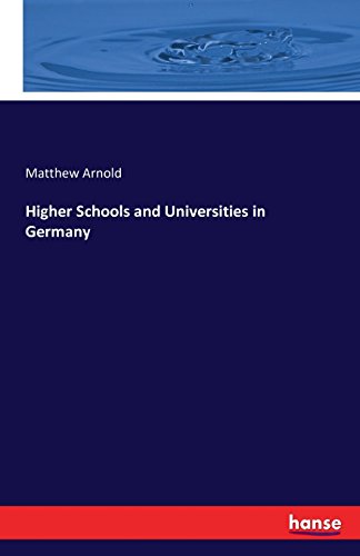 Higher Schools And Universities In Germany [Paperback]