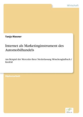 Internet Als Marketinginstrument des Automobilhandels [Paperback]