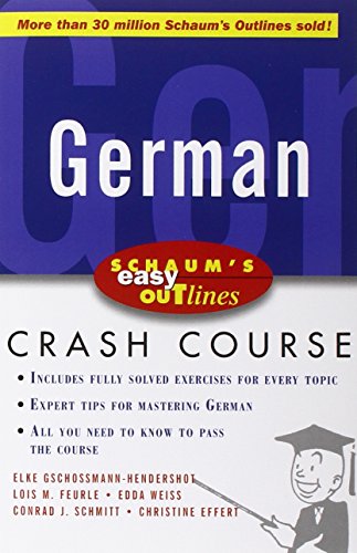 Schaum's Easy Outline Of German (schaum's Easy Outlines) [Paperback]