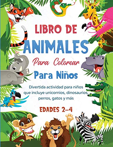 Libro de Animales para Colorear para Nios [Paperback]