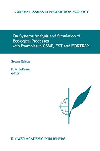 On Systems Analysis and Simulation of Ecological Processes with Examples in CSMP [Hardcover]