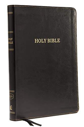 KJV, Thinline Bible, Large Print, Leathersoft, Black, Thumb Indexed, Red Letter, [Leather / fine bindi]