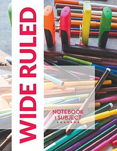 Wide Ruled Notebook 1 Subject [Paperback]