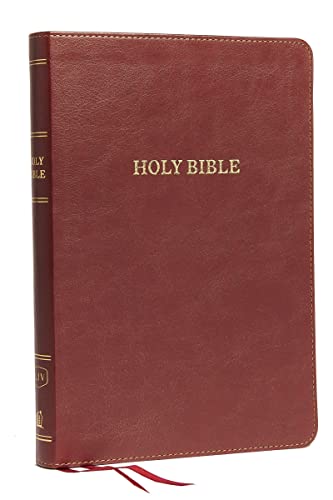 KJV, Thinline Bible, Large Print, Leathersoft, Burgundy, Thumb Indexed, Red Lett [Leather / fine bindi]