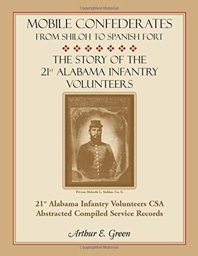 Mobile Confederates From Shiloh To Spanish Fort The Story Of The 21st Alabama I [Paperback]