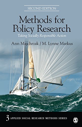 Methods for Policy Research Taking Socially Responsible Action [Paperback]