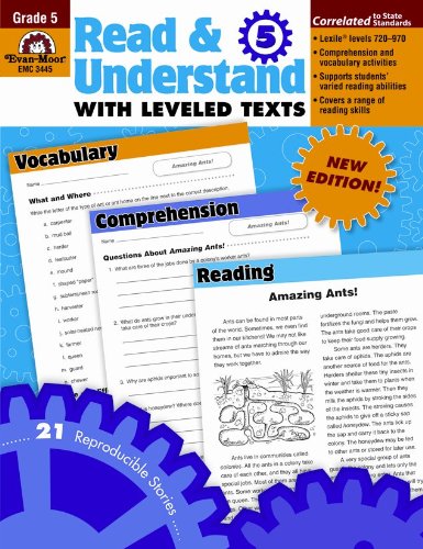 Read & Understand With Leveled Texts, Grade 5 [Paperback]