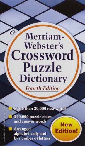 Merriam-Webster's Crossword Puzzle Dictionary, Fourth Edition [Mass Market Paperbac]