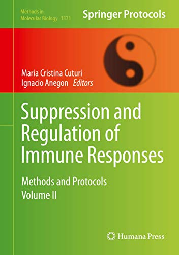 Suppression and Regulation of Immune Responses: Methods and Protocols, Volume II [Hardcover]