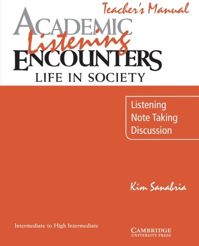 Academic Listening Encounters Life in Society Teacher's Manual Listening, Note [Paperback]