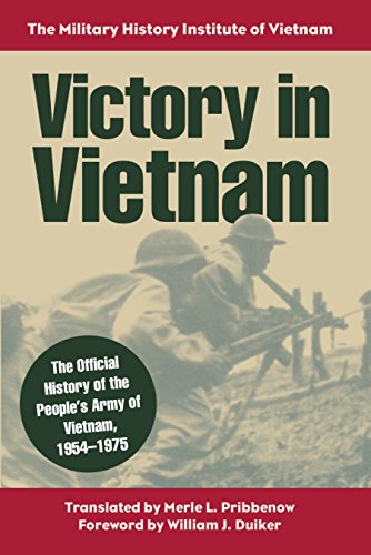 Victory In Vietnam The Official History Of The People's Army Of Vietnam, 1954-1 [Paperback]