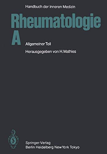 Rheumatologie A Allgemeiner Teil [Paperback]