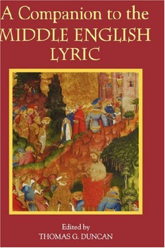 Companion to the Middle English Lyric [Hardcover]