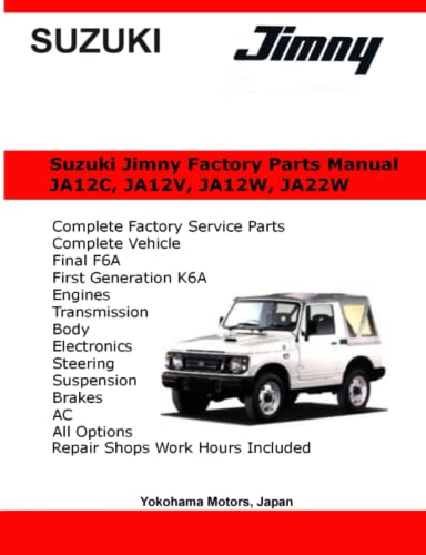 Suzuki Jimny English Factory Parts Manual Ja12, Ja22 Series [Paperback]