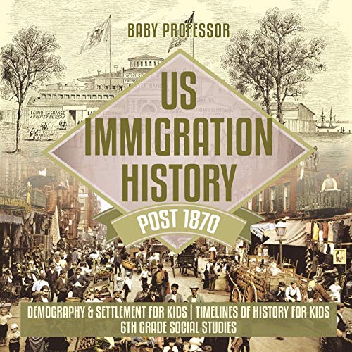 Us Immigration History Post 1870 - Demography & Settlement for Kids Timelines of [Paperback]