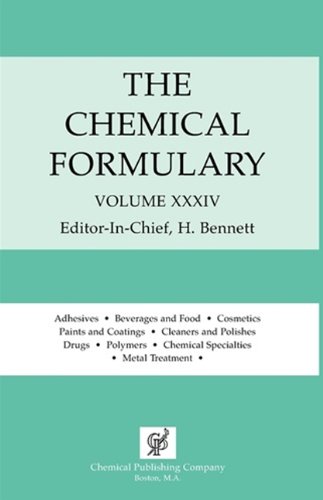 The Chemical Formulary Vol. 34 [Hardcover]