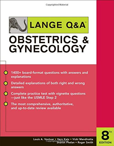 Lange QA Obstetrics  Gynecology, Eighth Edition [Paperback]