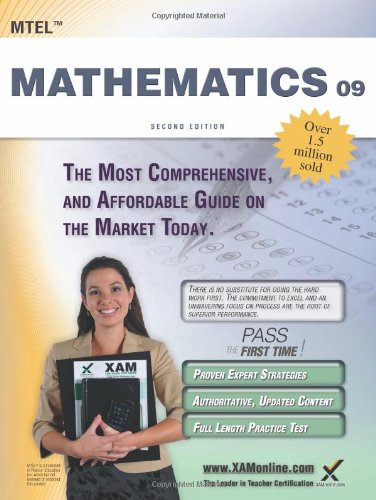 MTEL Mathematics 09 Teacher Certification Study Guide Test Prep [Paperback]