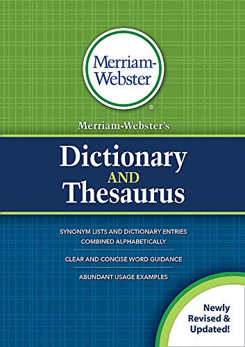 Merriam-Webster's Dictionary and Thesaurus [Paperback]