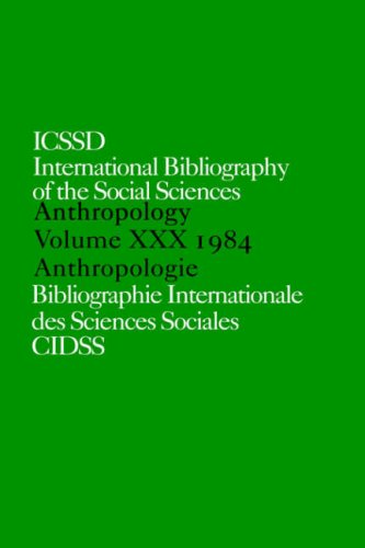 IBSS Anthropology 1984 Vol 30 [Hardcover]