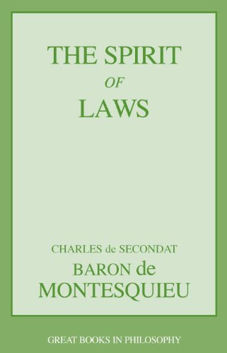 The Spirit of Laws [Paperback]