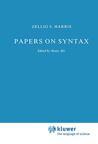 Papers on Syntax [Hardcover]