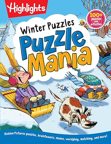 Winter Puzzles: Over 100 Snowy Puzzles, Brainteasers, Mazes, Matching Games and  [Paperback]