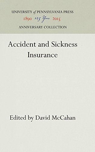 Accident and Sickness Insurance [Hardcover]