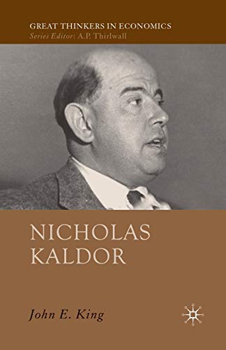 Nicholas Kaldor [Paperback]