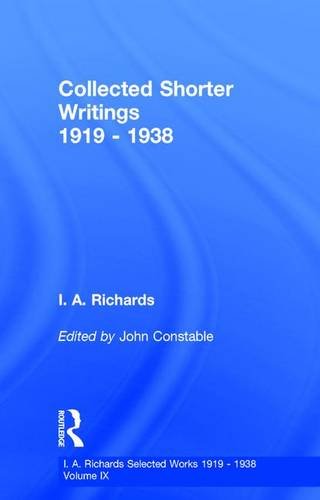 Collected Shorter Writings V9 [Hardcover]