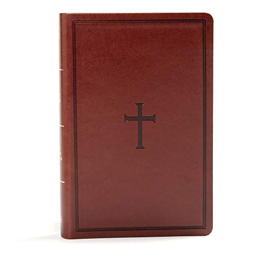 KJV Large Print Personal Size Reference Bible, Brown Leathertouch [Unknown]