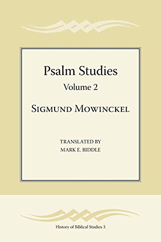 Psalm Studies, Volume 2 (society Of Biblical Literature History Of Biblical Stud [Paperback]